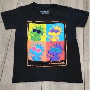 Peanuts Woodstock Carowinds Kids XS Graphic Tshirt 100% Cotton‎ Summer Vibes